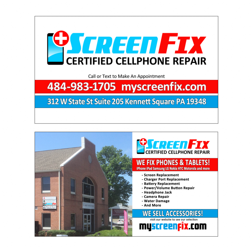 ScreenFix Business Card