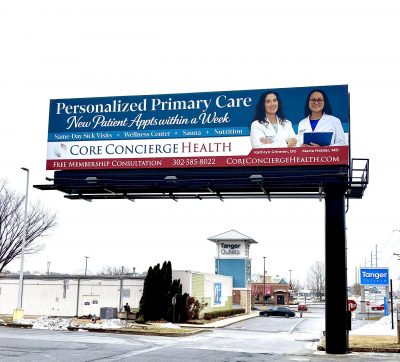 Core Concierge Health Billboard