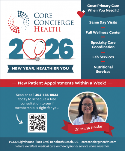 Core Concierge Health Cape Gazette Print Ad